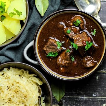 malzbiergulasch - rezept - die frau am grill