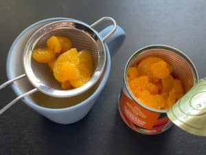 mandarinen abgiessen