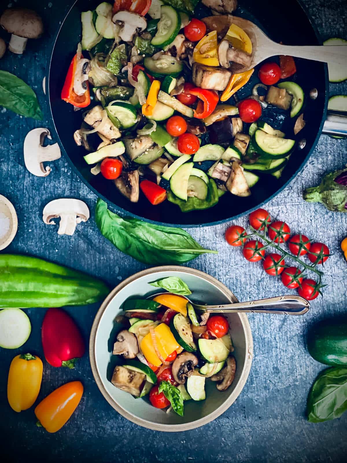 mediterrane gemuesepfanne