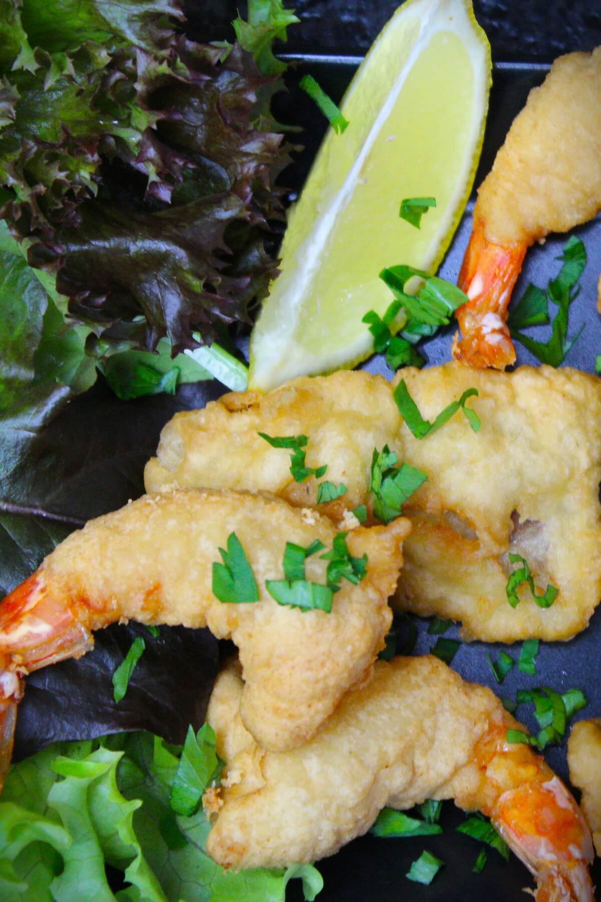 mit bierteig frittieren