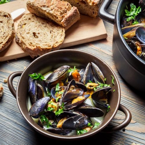 muscheln in weisswein rezept
