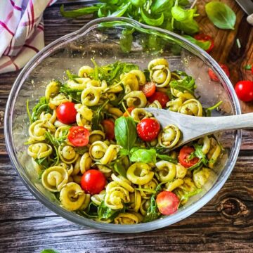 nudelsalat mit pesto