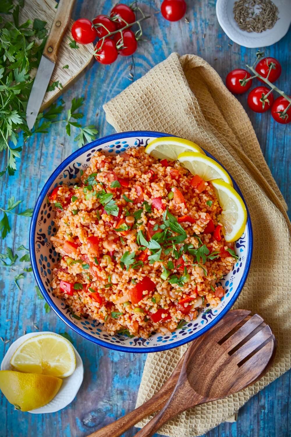 orientalischer bulgursalat