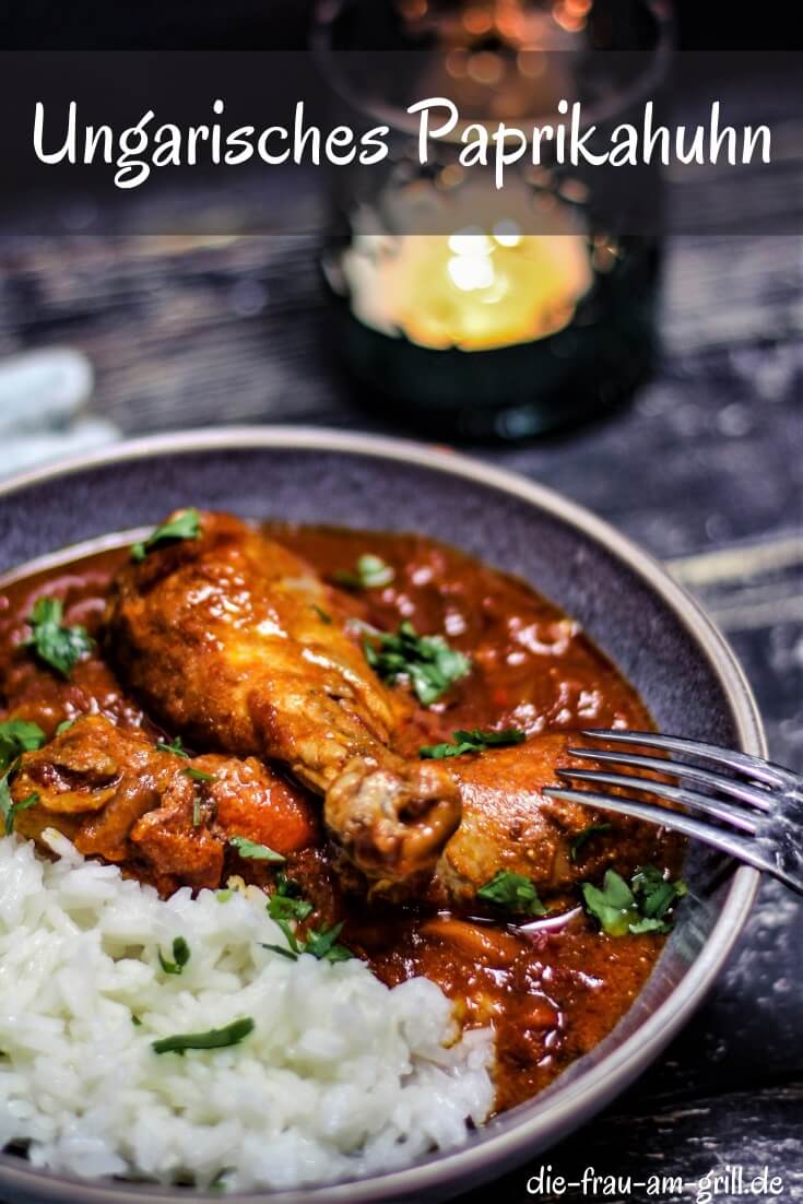 paprikahuhn mit reis - pinterest