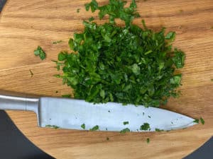 petersilie frisch gehackt