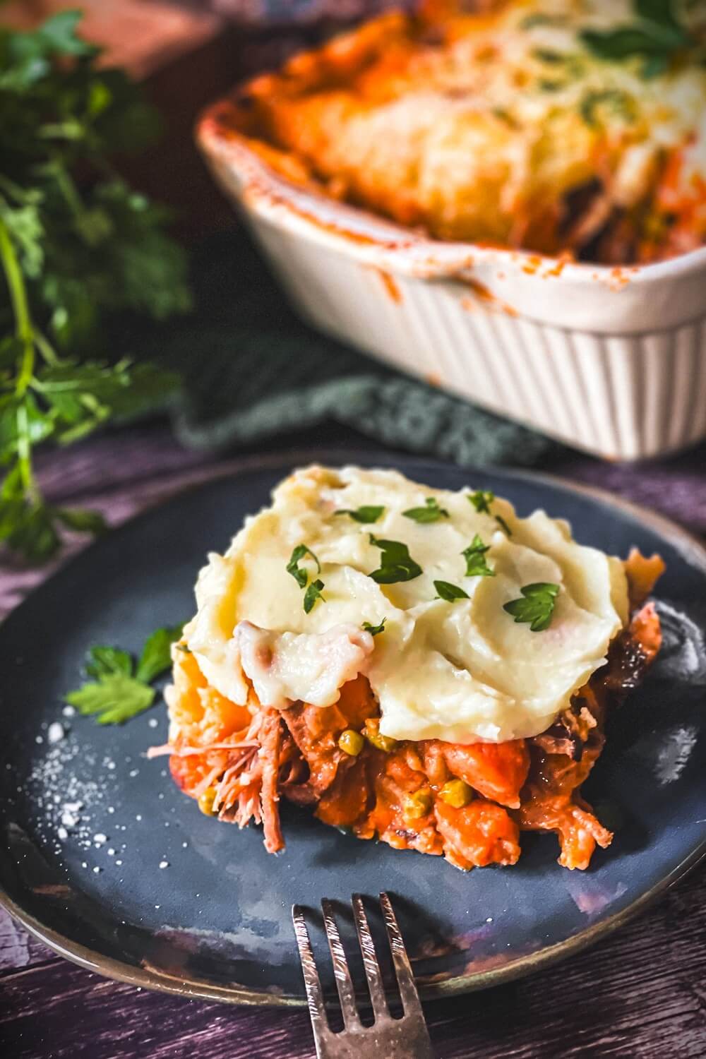 pie mit pulled pork