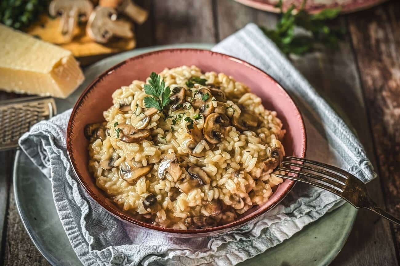 pilzrisotto rezept