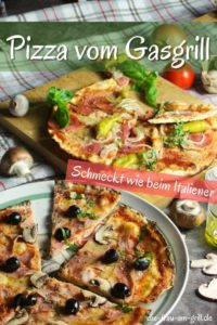 pizza auf dem gasgrill - rezept - pinterest - die frau am grill