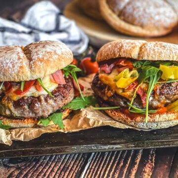 burger im pizza style