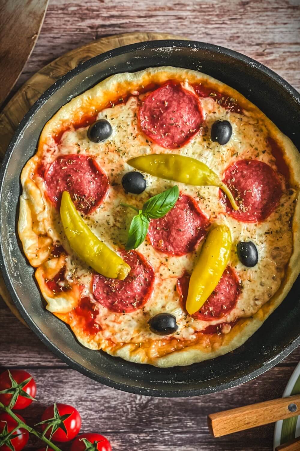 pizza in der pfanne selber machen