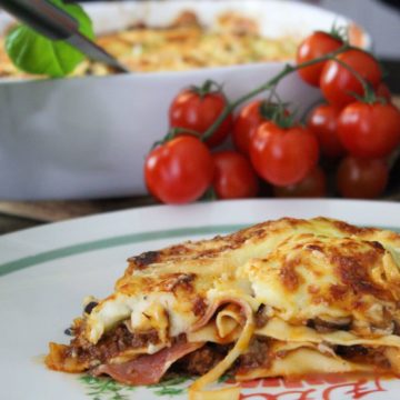 pizza lasagne rezept - friss dich dumm lasagne - die frau am grill