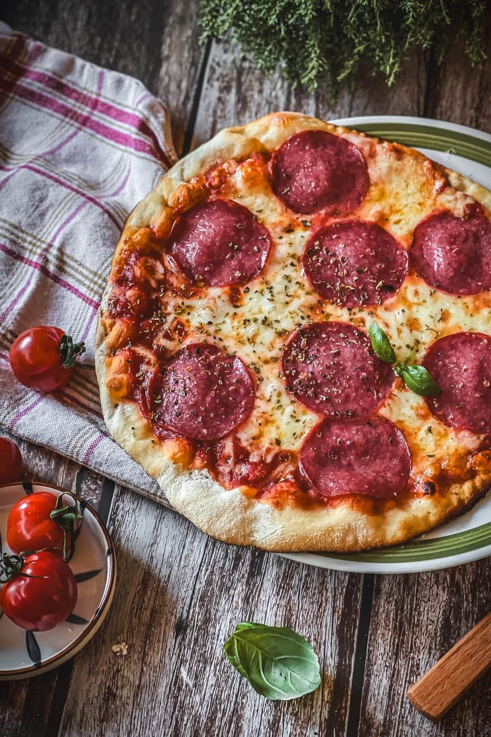 pizza salami rezept
