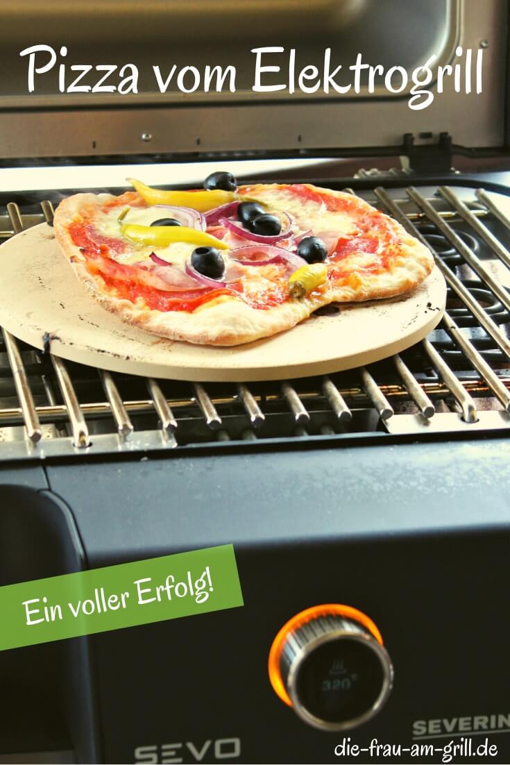 pizza vom elektrogrill - pinterest - die frau am grill