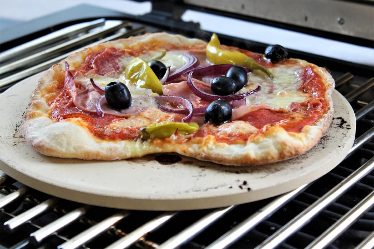 pizza vom elektrogrill