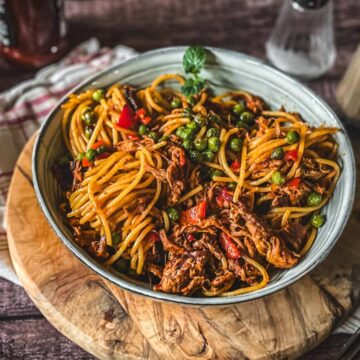 pulled pork pasta