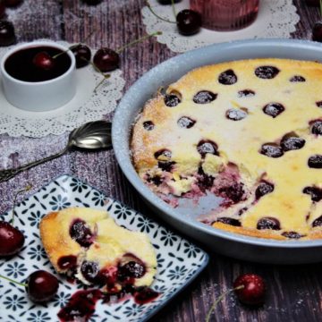 quarkauflauf mit kirschen - rezept - die frau am grill