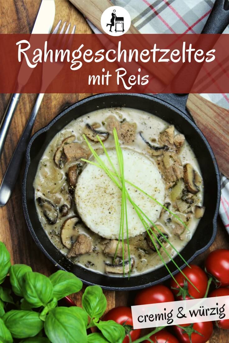 rahmgeschnetzeltes mit Champignons - rezept - pinterest - die frau am grill