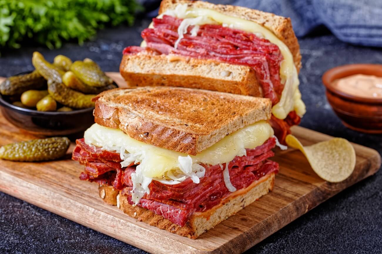reuben sandwich rezept mit pastrami