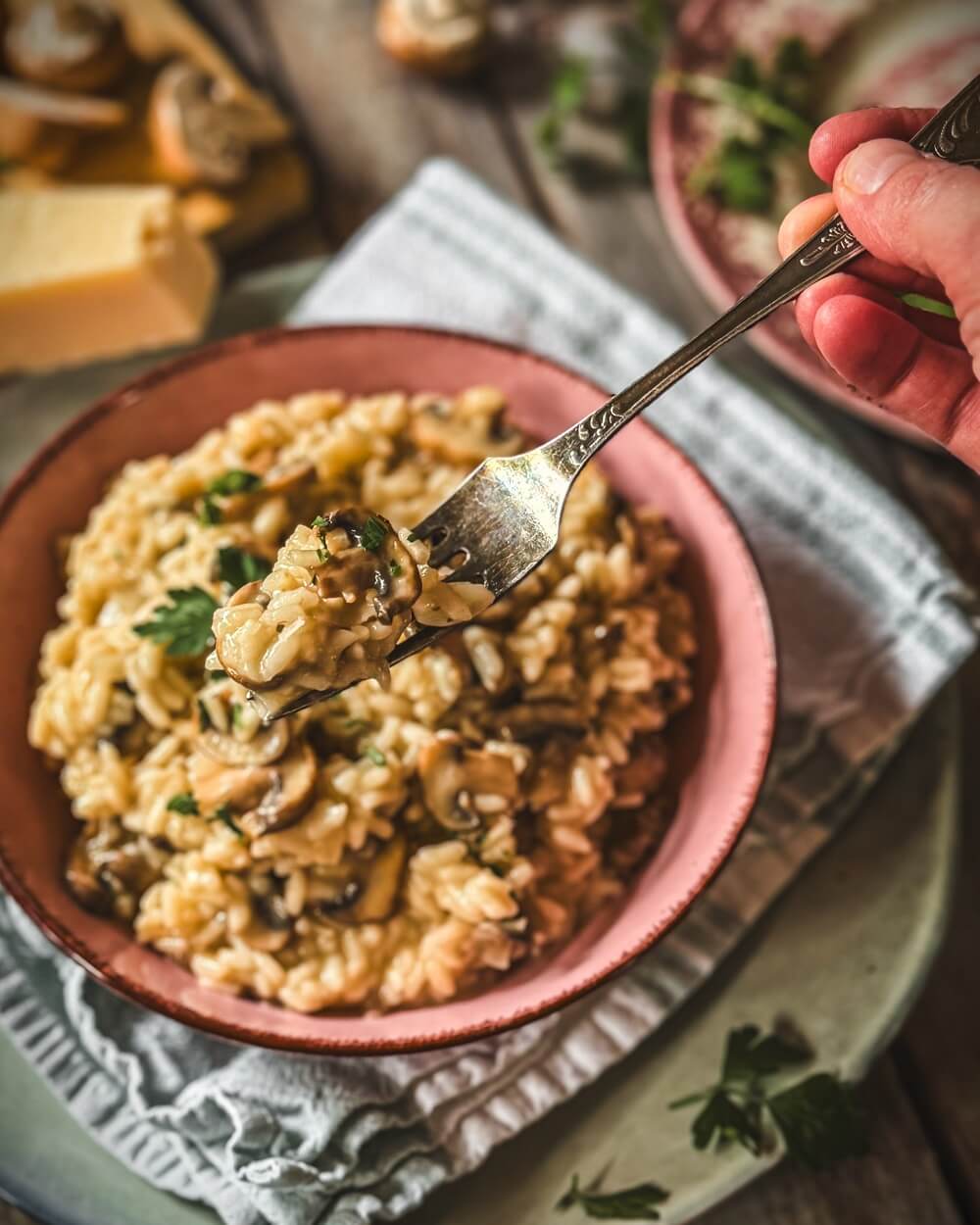 risotto mit pilzen