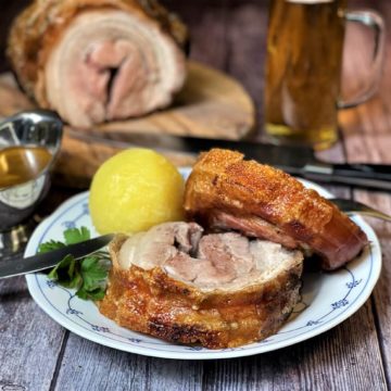 rollbraten mit kruste und sosse