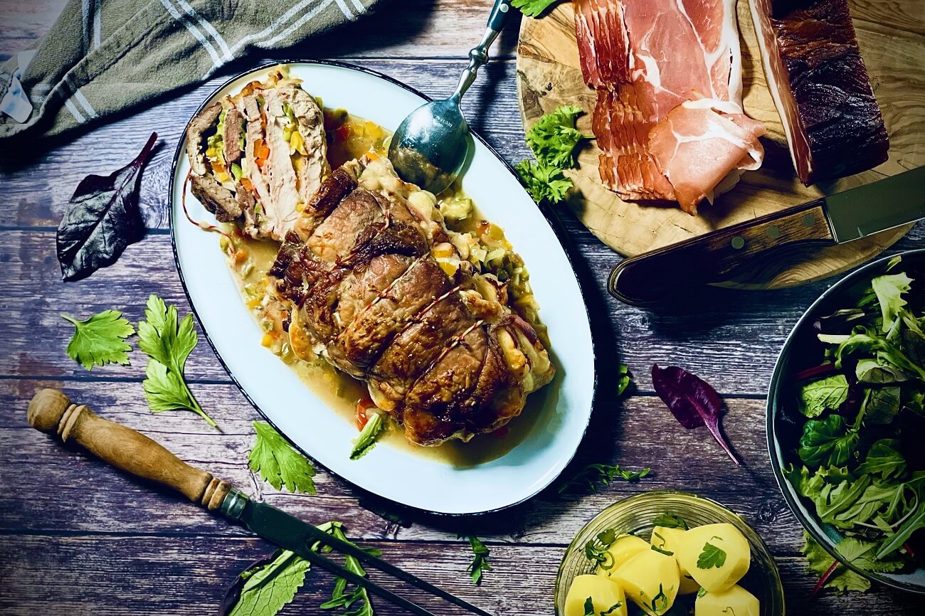 Schichtbraten Schwarzwälder Art