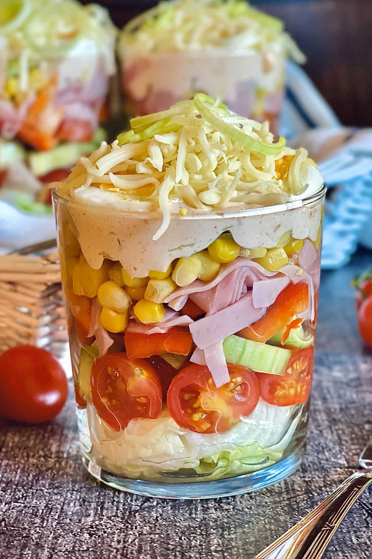 schichtsalat im glas