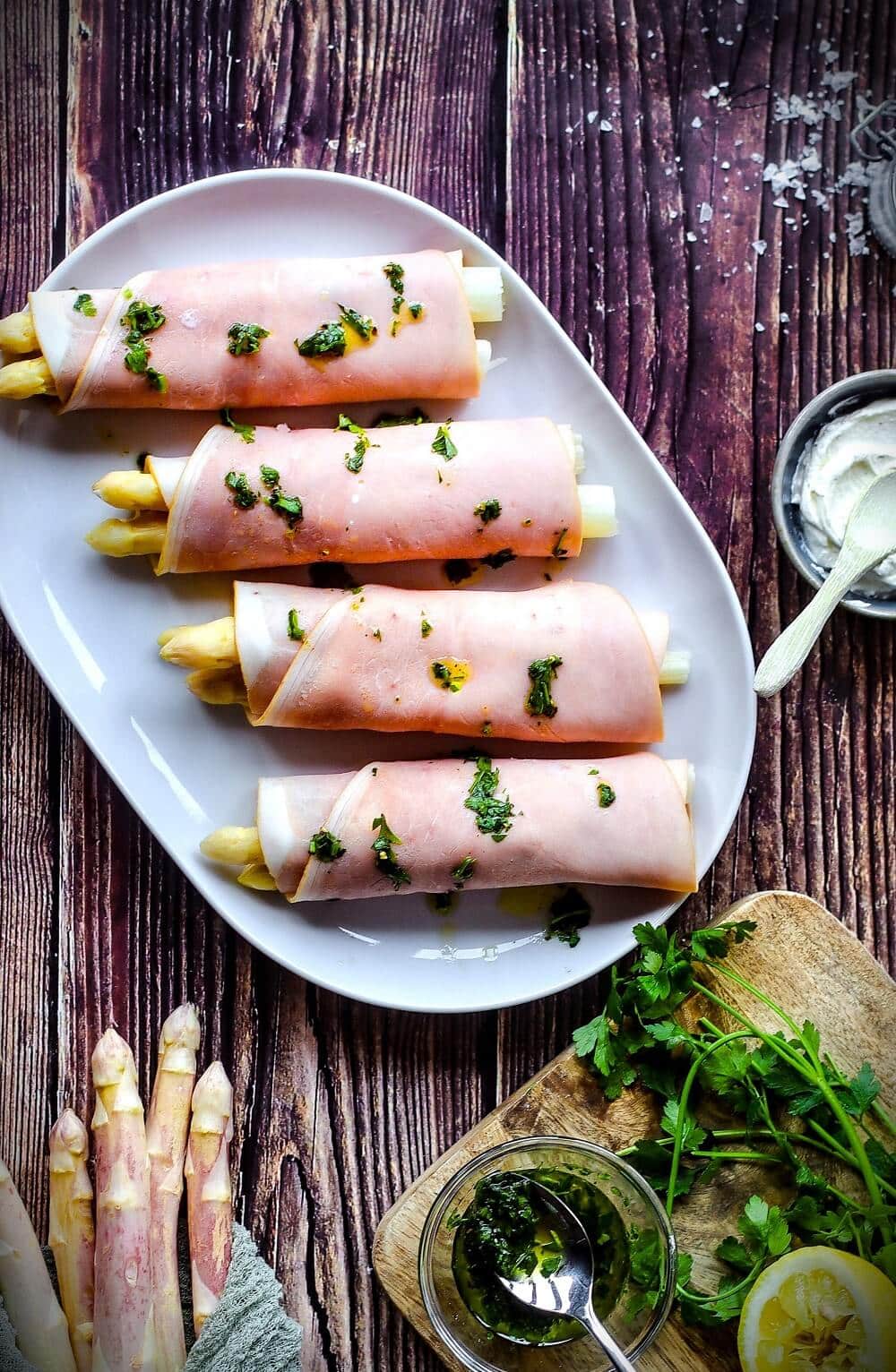 schinken spargel roellchen