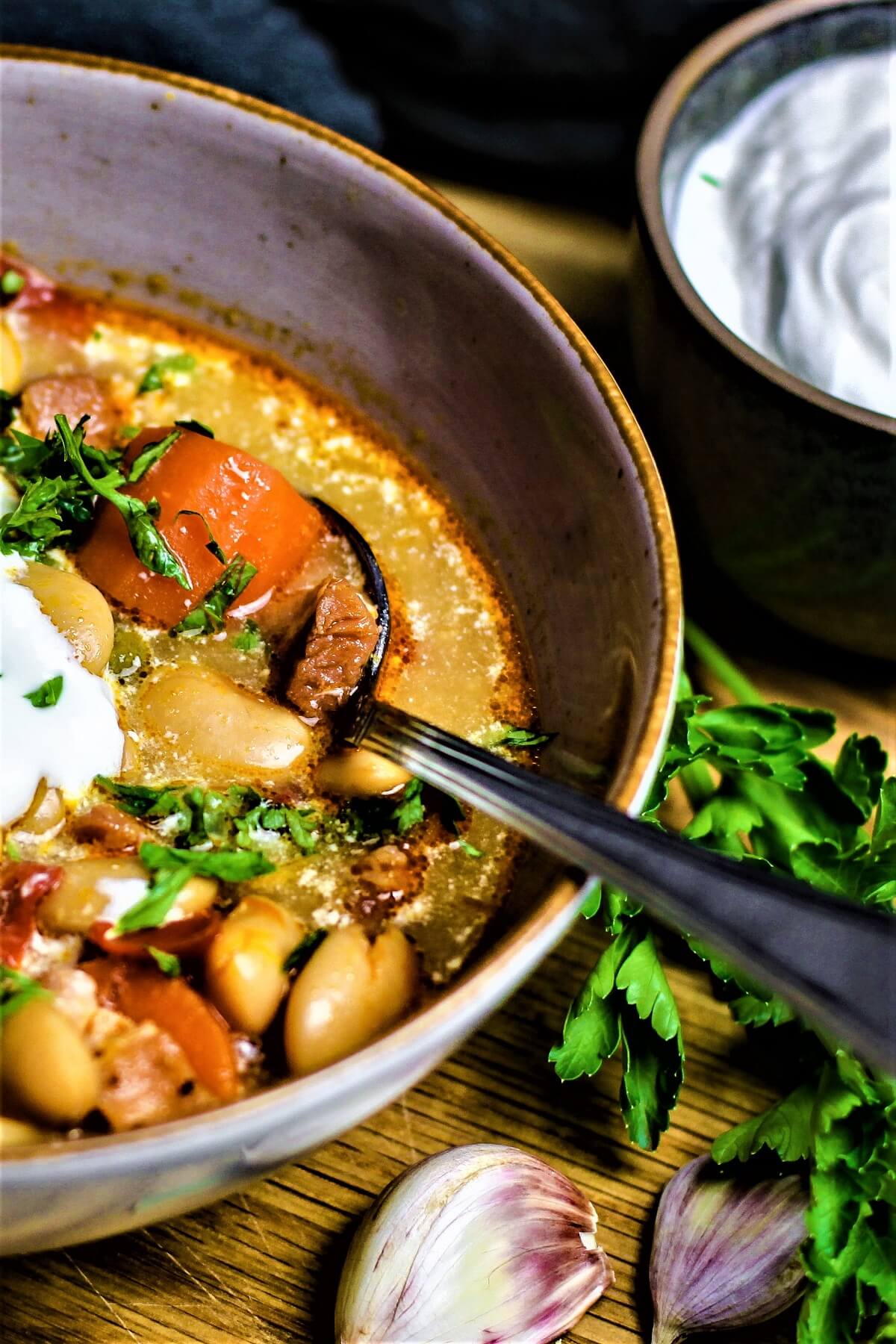 schnelle bohnensuppe mit speck