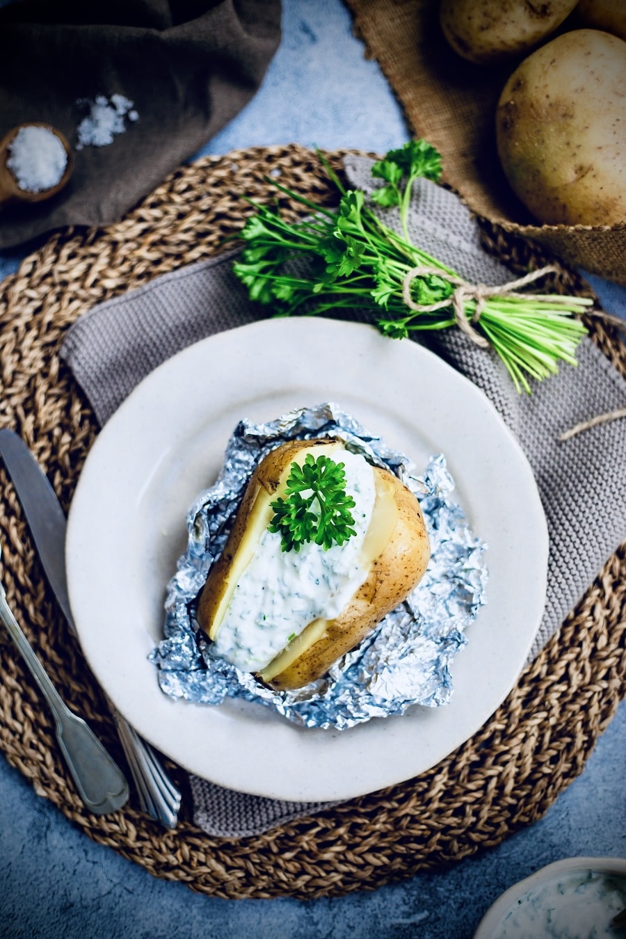 schnelle folienkartoffeln