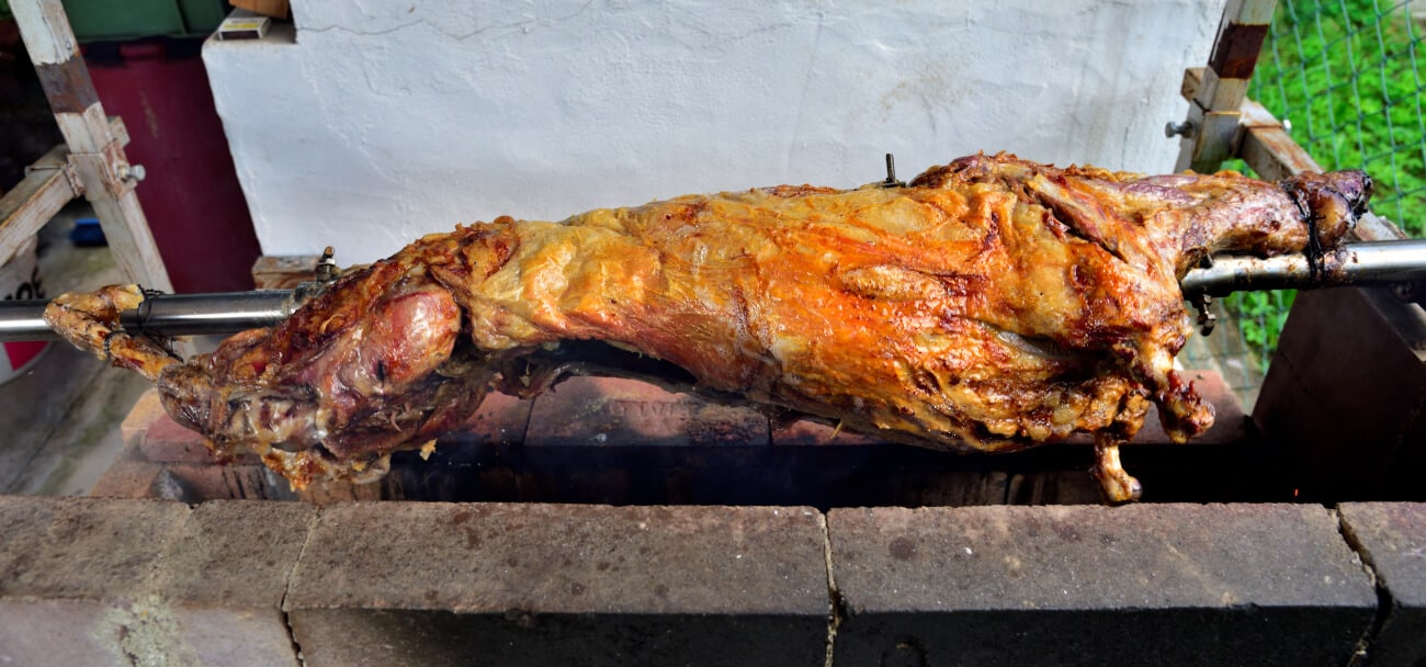 schwein auf spiess