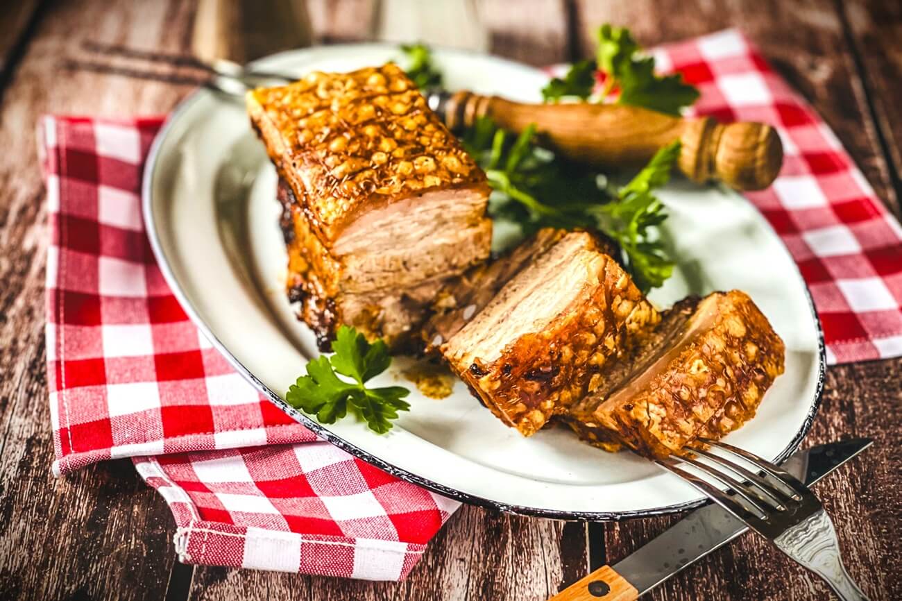 schweinebauch aus der heissluftfritteuse