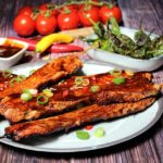 schweinebauch grillspiesse mit glasur - rezept - die frau am grill