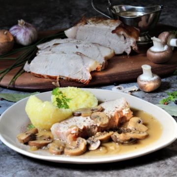 schweinerueckenbraten - rezept - die frau am grill