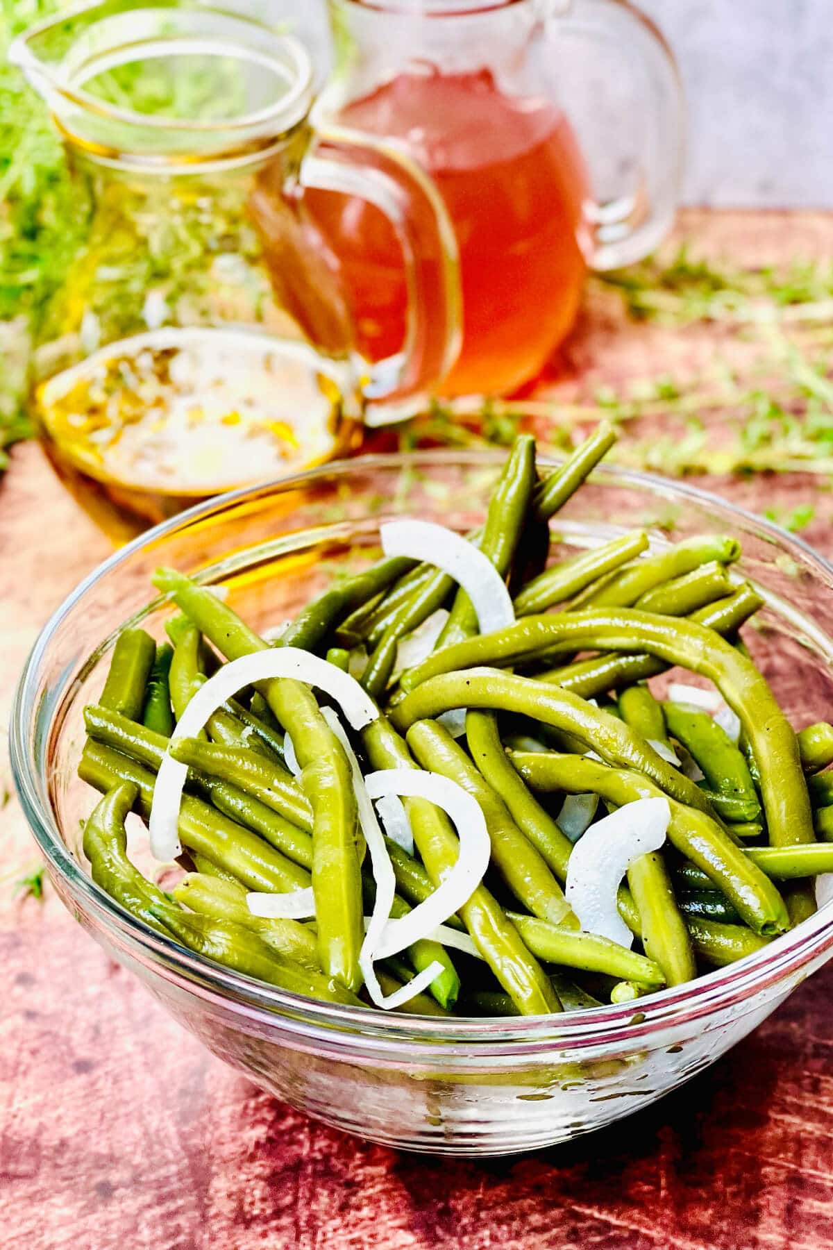 selbstgemachter bohnensalat