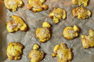 smashed potatoes fuer 30 minuten backen