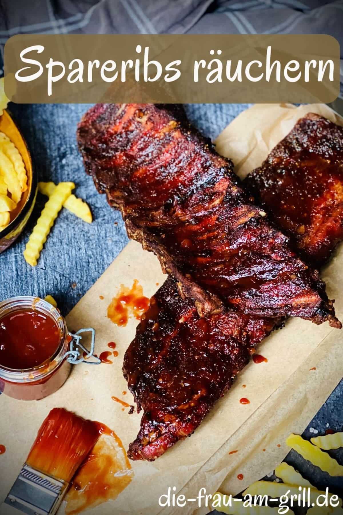spareribs im gasgrill smoken