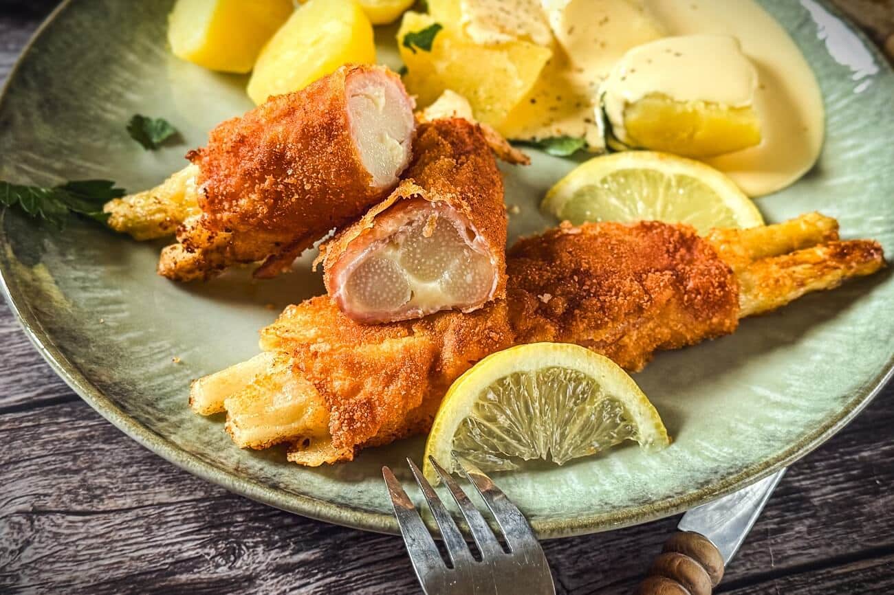 Spargel Cordon Bleu | mit Schinken und Käse