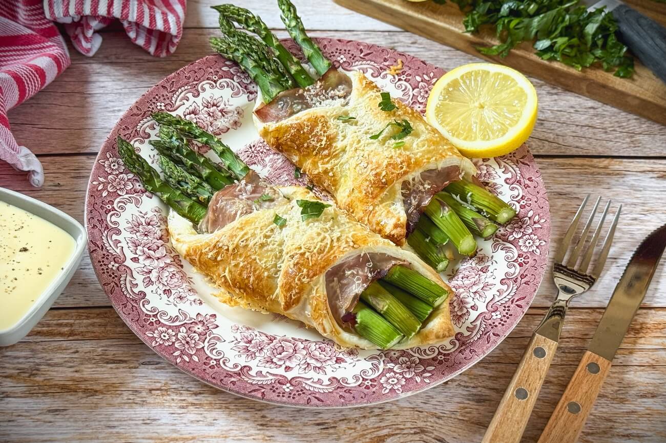 Spargel im Blätterteig | leicht und locker