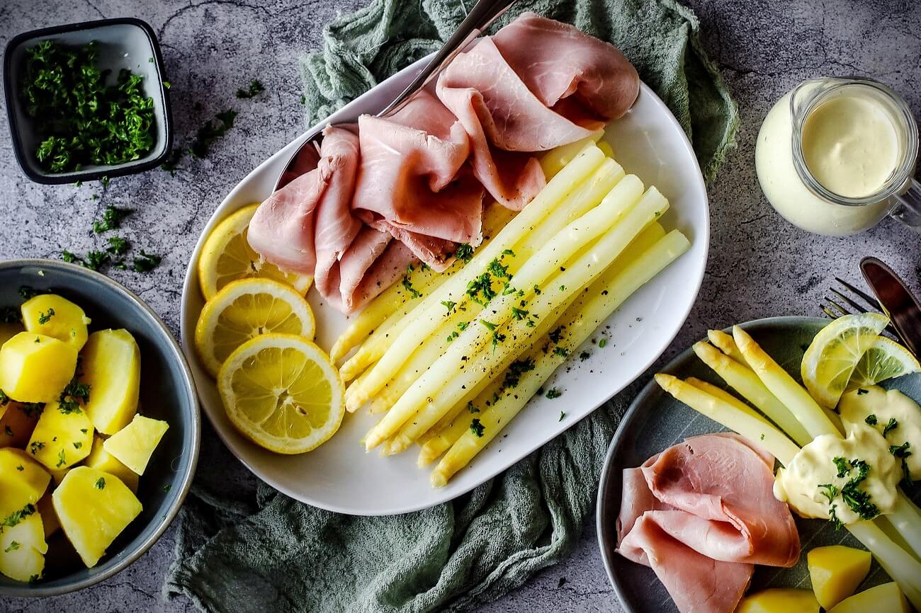 spargel mit schinken