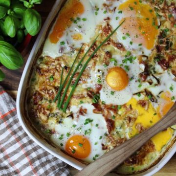 spiegelei auflauf rezept - die frau am grill