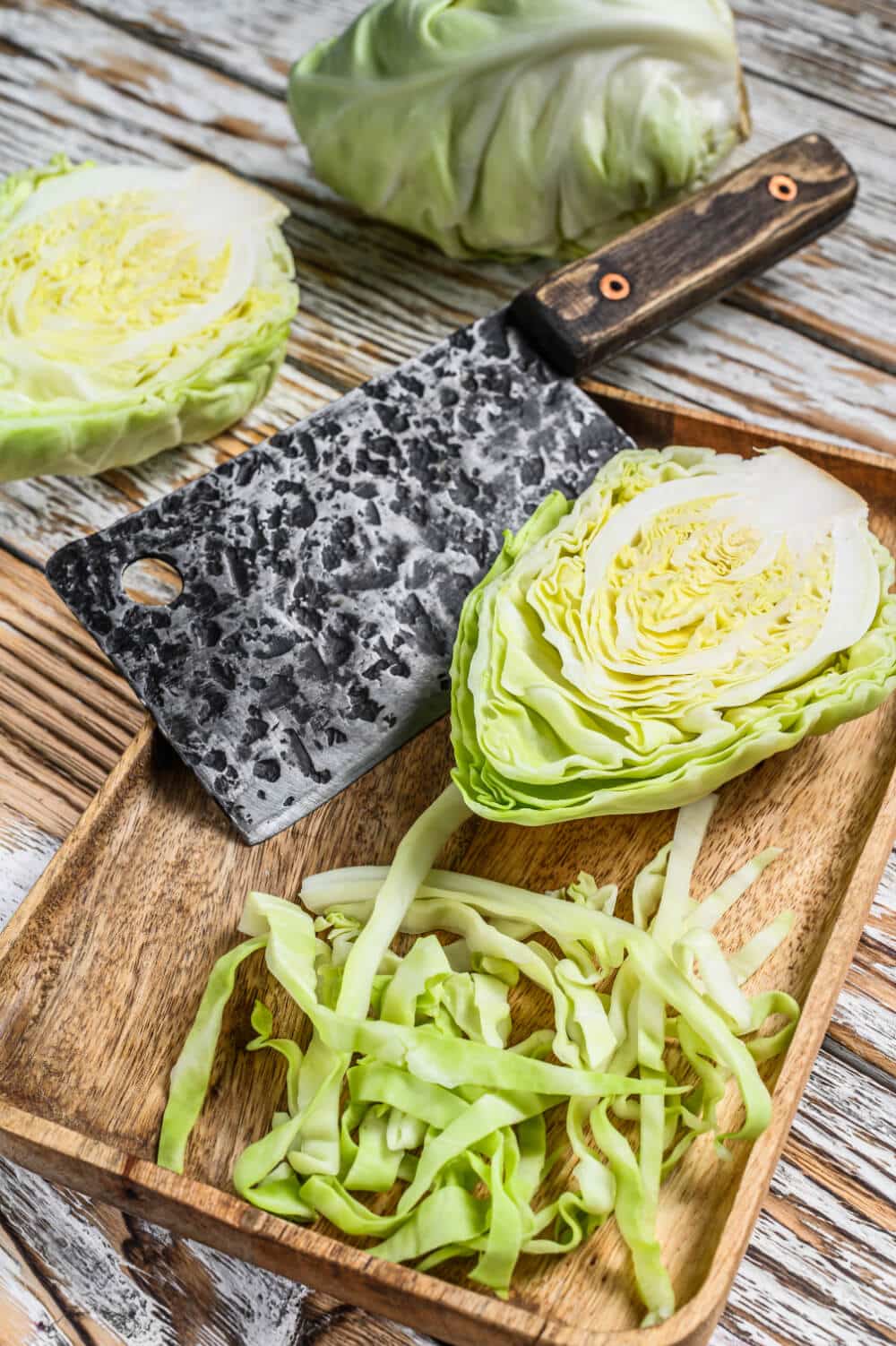 spitzkohl auf brett