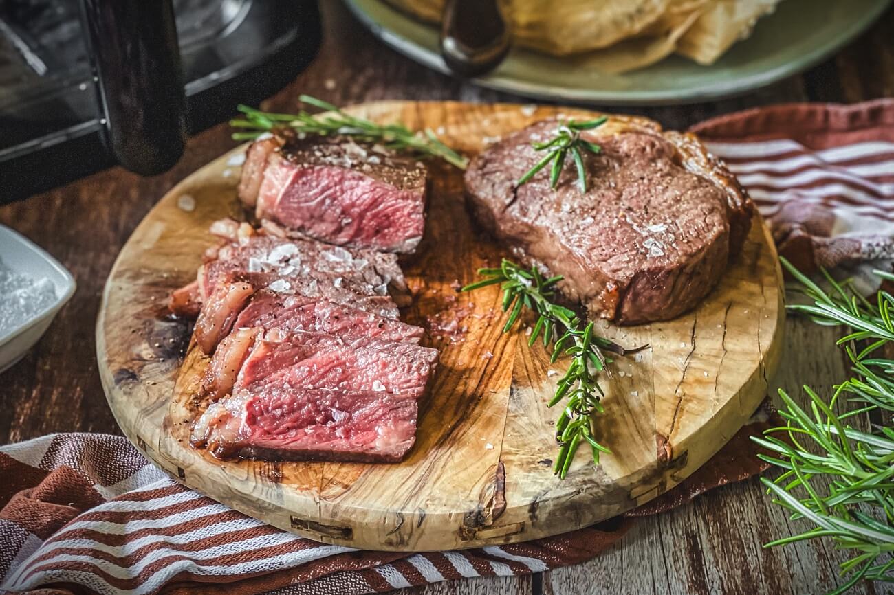 Steak in der Heißluftfritteuse | auf den Punkt!