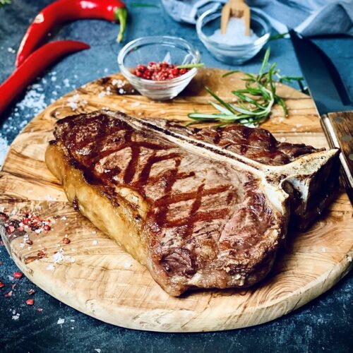 t bone steak