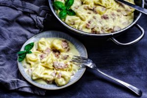 tortellini alla panna rezept