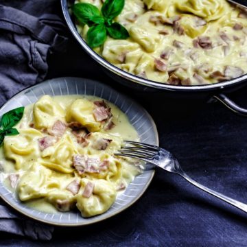 tortellini alla panna rezept