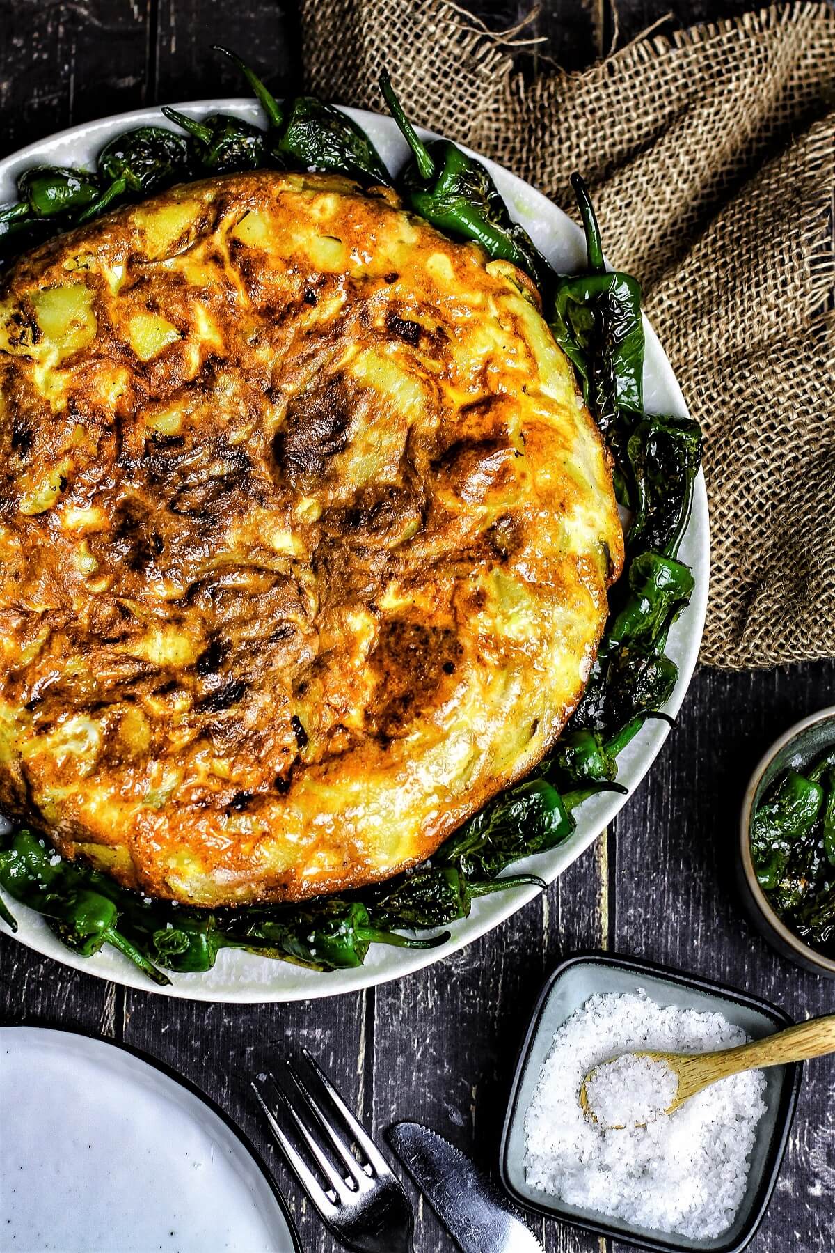 tortilla de patatas - rezept - die frau am grill