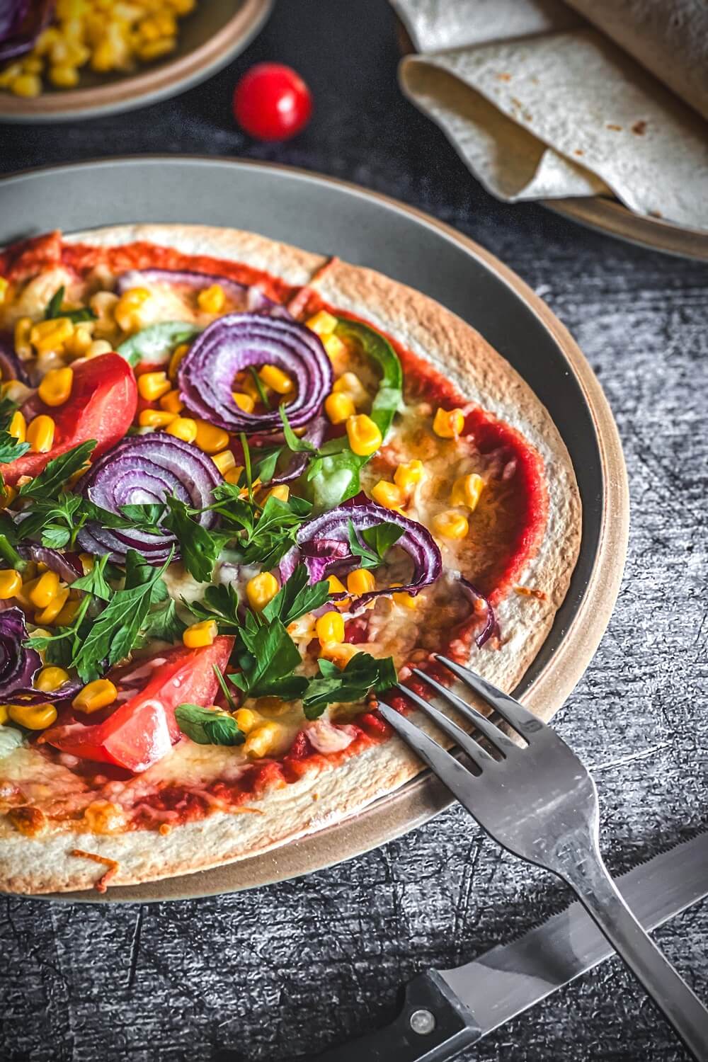 tortilla pizza rezept