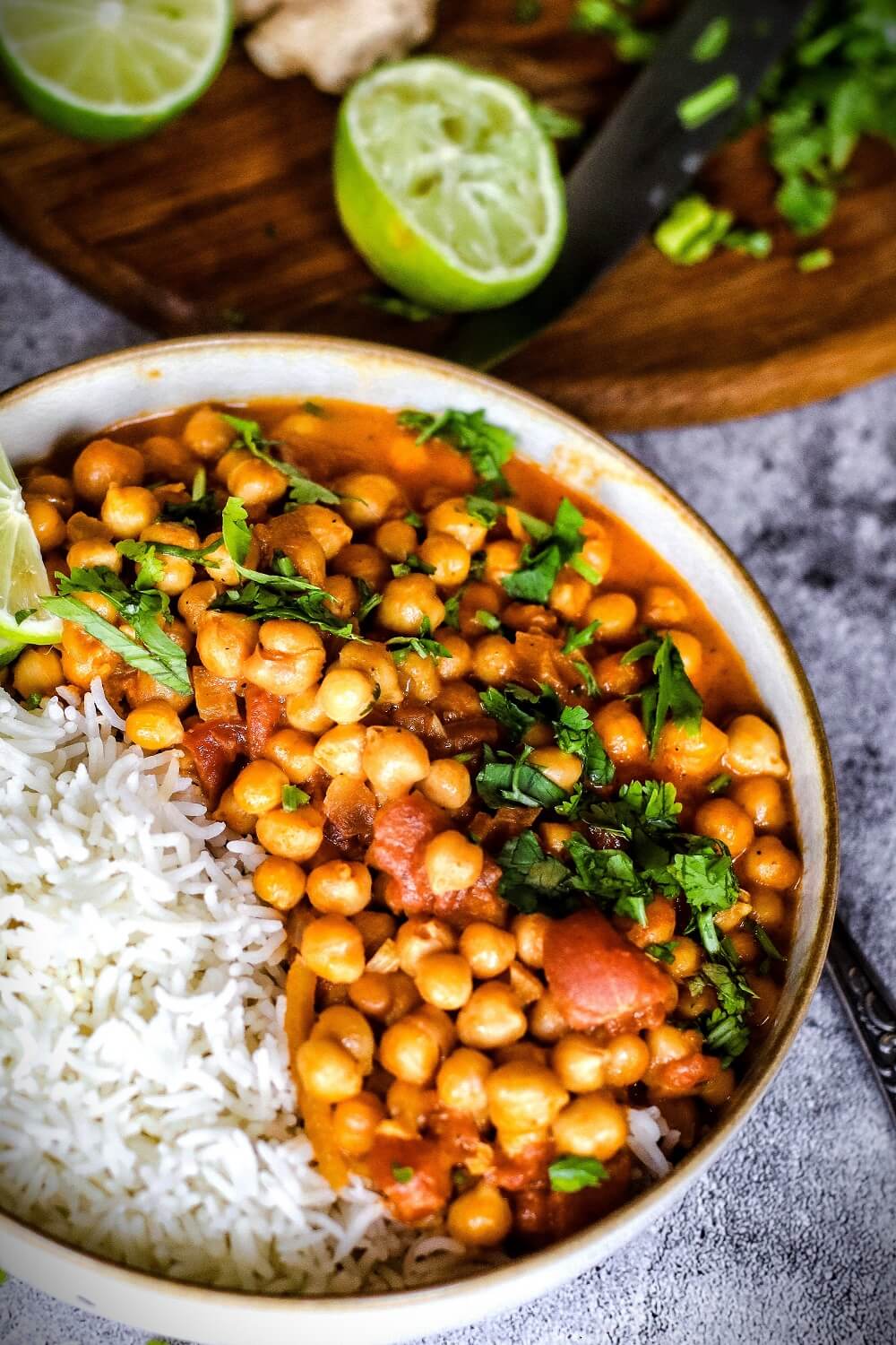 vegetarisches kichererbsen curry