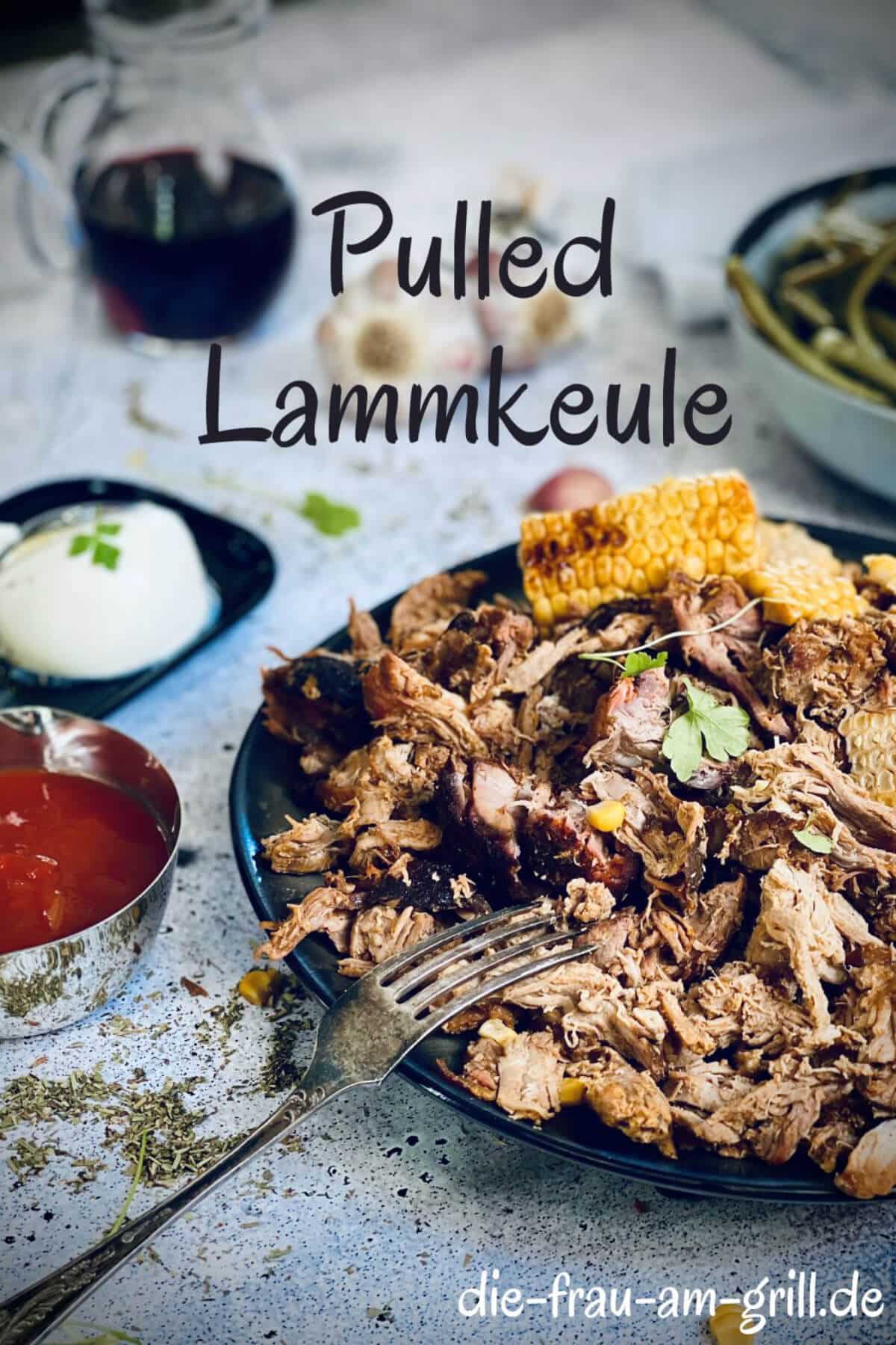 zerrupfte lammkeule