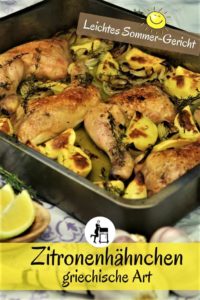 zitronenhaehnchen griechische art rezept pinterest - die frau am grill